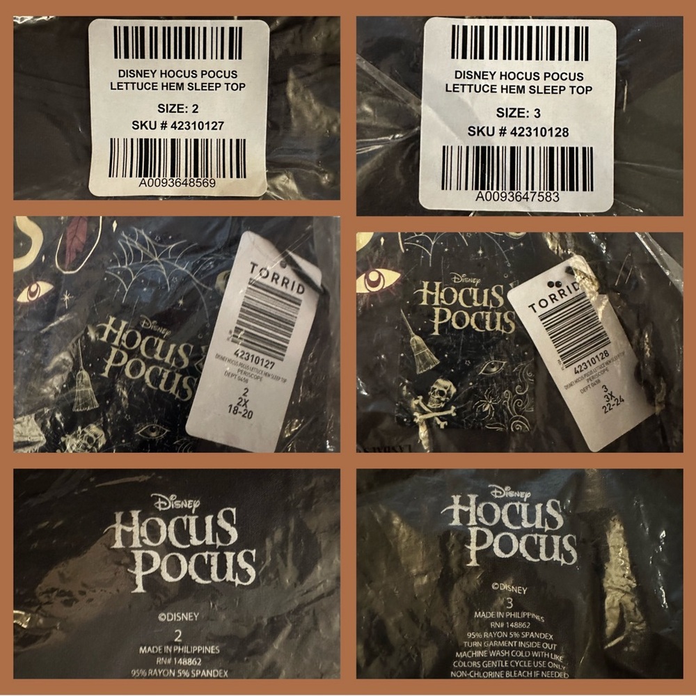 Disney Torrid Hocus Pocus Graphic Women's Sleep Top - Picture 6 of 10